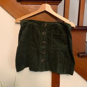 Corduroy Mini Skirt